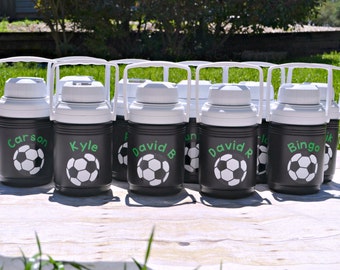 Soccer Gifts / Soccer Mom / Sports Bottle / Personalized Water Bottle / Coleman Water Bottle / Kids Soccer / Custom Water Bottle