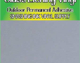 Glass Etching Vinyl/Specialty Vinyl/Permanent Vinyl/Etched Vinyl Look/Glass Vinyl Etching/Silver Vinyl Etching/Mirror Etch Vinyl/Etch Vinyl