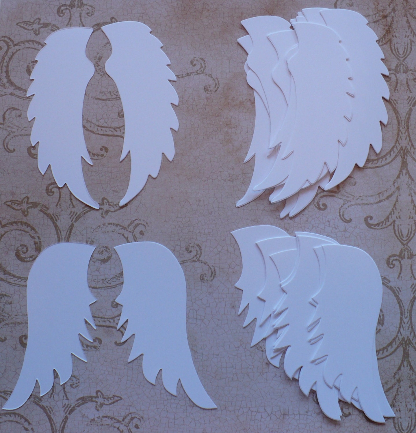 Sizzix Angel Wings Die Cuts Cardstock for crafts/ cards/ White