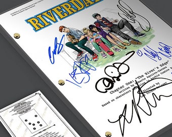 RIVERDALE - Archie Pilot Episode TV Script Screenplay Signed Autograph Reprint - KJ Apa, Lili Reinhart, Camilia Mendes, Cole Sprouse