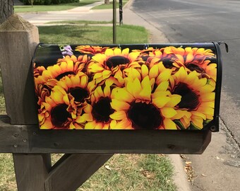 Sunflowers, Mailbox Wraps, Mailbox Cover