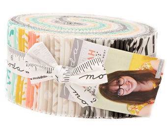 SALE Fabric Moda Savannah Jelly Roll 2.5" Precut Fabric Quilting Cotton Strips Gingiber 48220JR