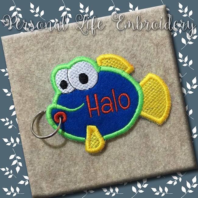 ITH Funny Fish Backpack Keychain Zipper Pull Christmas Gift