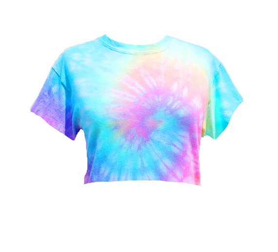 Tie Dye Crop Top Tiedye cropped tshirt Pastel Tie Dye