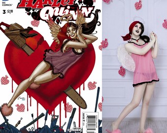 Harley Quinn (St.Valentine's day, Harley cosplay costume, New 52, DC comics)