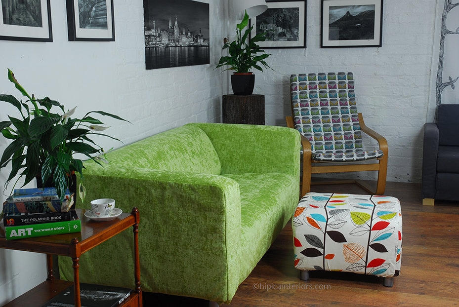 Ikea Klippan Sofa Cover Luxury Crushed Velvet 13 Colours