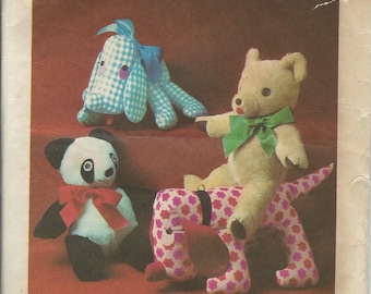 Set of Stuffed Toys Simplicity 8908 ~ 1972