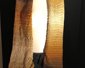 Beautiful orange ombre scarf.