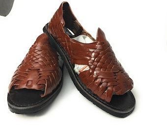 Mexican leather Huarache sandals. Huaraches Mexicanos.