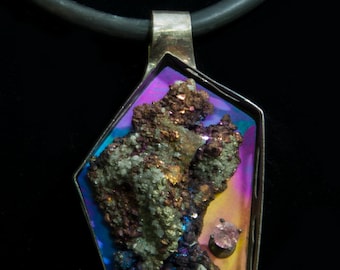 Ultra Violet mineral pendant