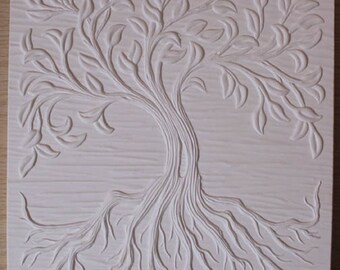 12 x 12 Inch Tree of Life Texrure Tile Mold for Glass Fusing and Slumping