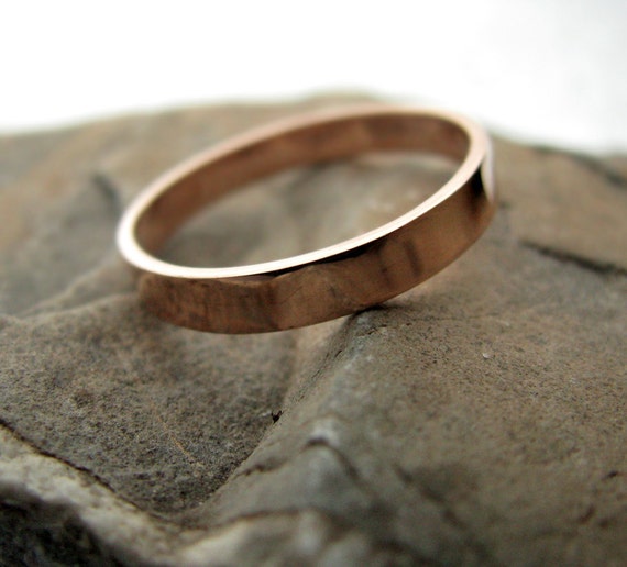 Items Similar To SPRING SALE 14K Rose Gold Wedding Band 3mm Wide On   Il 570xN.240142512 