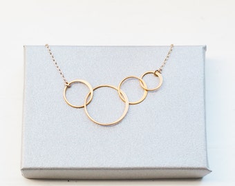 40th Birthday Gifts for Women 4 Best Friend Gift 4 Best Friend Necklace 4 Sisters Necklace 4 Bridesmaid Gift 4th Anniversary Gifts for Her
