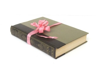 Silas Marner By George Eliot, Vintage Silas Marner Book, Brown Retro Book Decor, Art Deco Book, Chocolate Brown Book, Taupe Book Decor