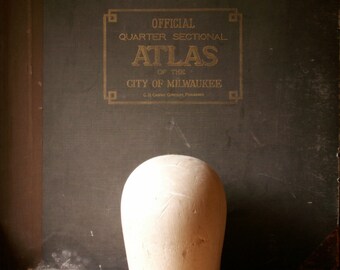 Vintage Balsa Wood Hat Block - Millinery Tool - Wig Stand
