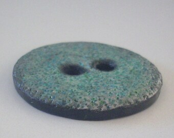 Large button handmade 4 cm - polymer clay