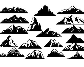 Free Free 123 Mountain Range Silhouette Svg SVG PNG EPS DXF File