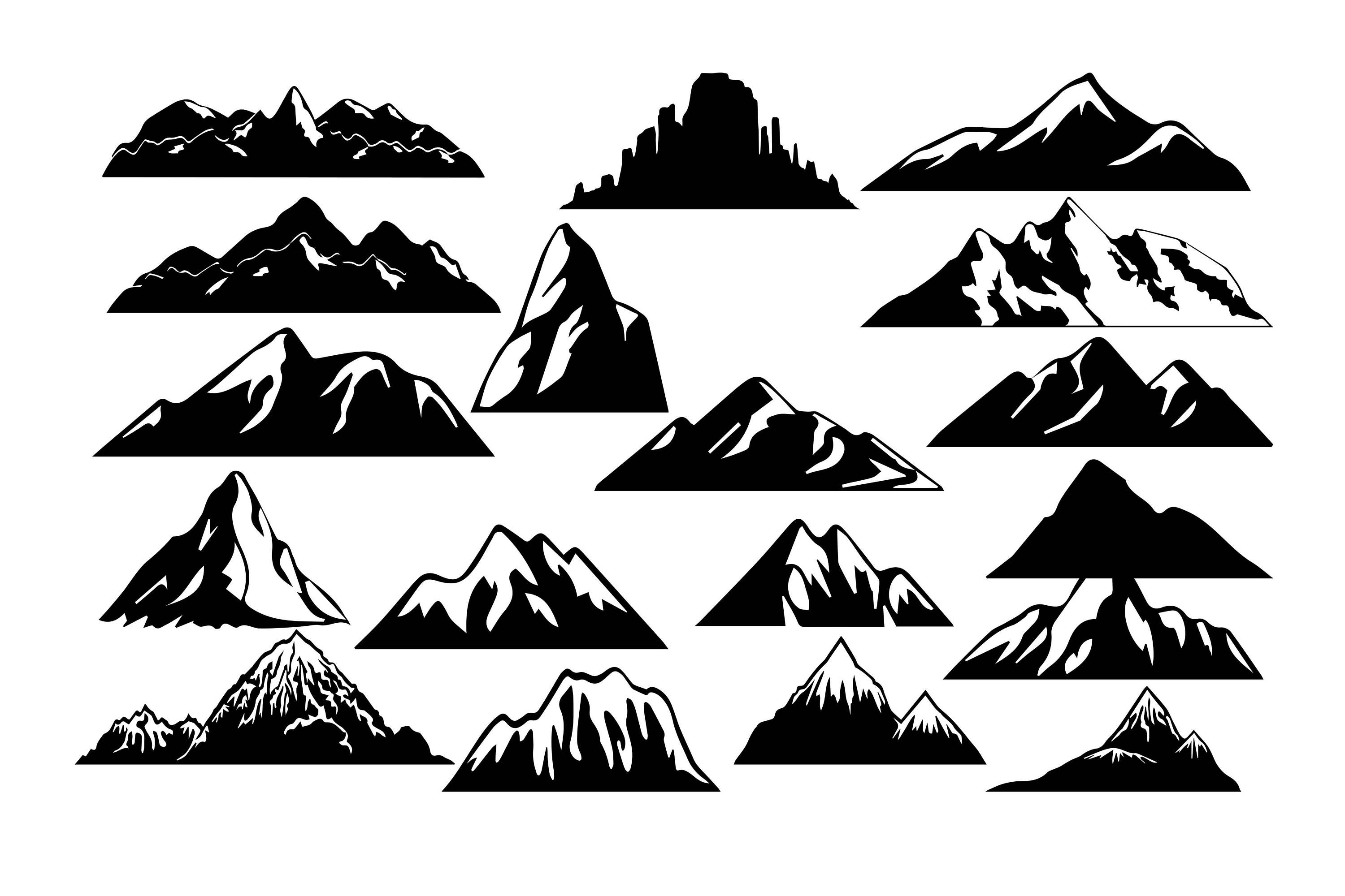 Download Mountain Clipart Mountain Silhouette Mountain Svg