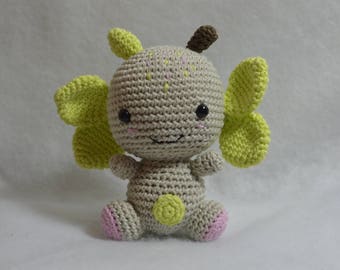 Cuddly plush Ti bonzomme forest crocheted cotton