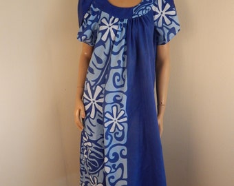 vintage hawaiian dress, vintage aloha, muumuu,