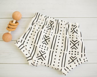 Organic Baby Shorts \\ Boho Baby Shorties \\ Baby Shorties \\ Toddler Shorts \\ Mudcloth Shorts \\ Modern Baby Shorties