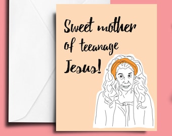 Grace and Frankie Printable Card, Lily Tomlin, Mother's Day Card, Download, Birthday card, Feminist Card, Frankie and Grace