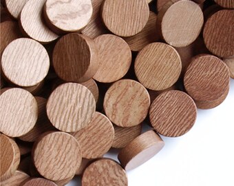 Wood Bead, Coin 15mm, Rosewood - 16 Inch Strand (WDCN-15RS)