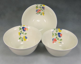 Bowl Yellow Red Blue and White Fine China Porcelain Serving Bowl Set Hand Thrown Translucent Ceramic Nesting Bowls Pottery Mixing Bowls 3