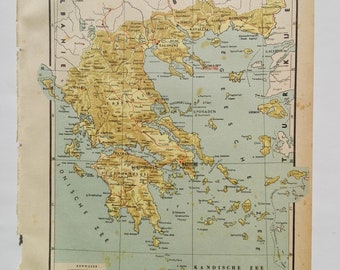 1940's Map of Greece
