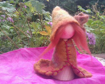 Autumn Gnome - waldorf doll -nature table -