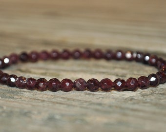 Base Chakra Mala, Garnet, Root Chakra, First Chakra, Gemstone Therapy, Crystal Healing, Yoga Bracelet, Meditation Bracelet, Reiki, Wish