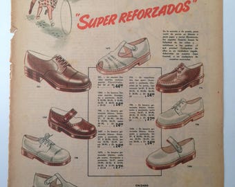 Shoes "Oscaria" Vintage Ad (1949)