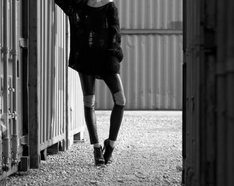 Leather leggings, Stretchleder