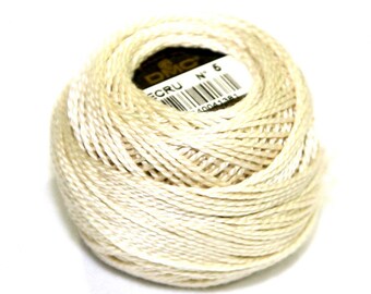 DMC 5201 Ecru Perle Cotton Thread Size 5