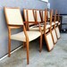 Set of 6 Danish Solid Teak Chairs by Moller Mid Century Modern Denmar
