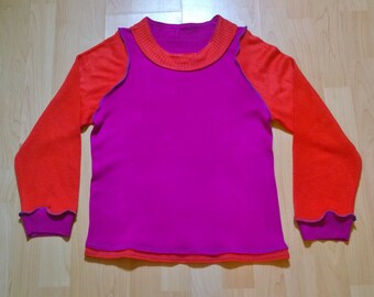 Upcycled Clothing/Sweater/Pullover/Retro/Festival Clothing/Funky Clothing/Unique Clothing/Boho Clothing/Hippy Style/Eco/For Women/OOAK