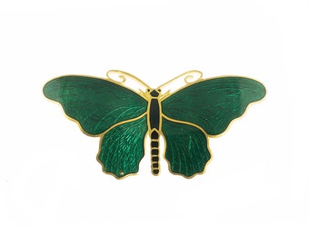Sporrong & Co Enamel Butterfly Brooch