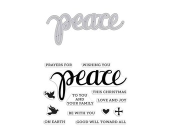 Hero Arts Peace Stamp and Cut