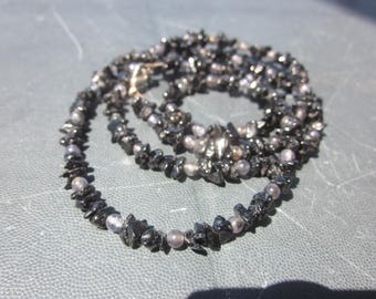 black Spinell Iolite NECKLACE