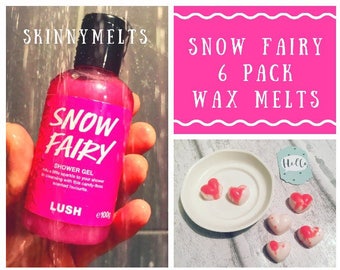 SNOW FAIRY Wax melts | Heart 6 pack | super strong | lush Dupe | waxmelts | Wax Melt | wax melts uk
