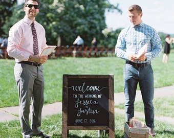 Chalk Easel w/ Custom Writing