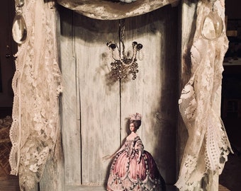 marie antoinette opera themed shadow box