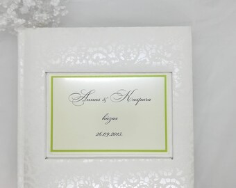white wedding album
