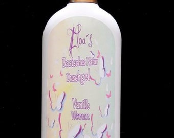 Organic Shower gel alkaline with bourbon vanilla for woman