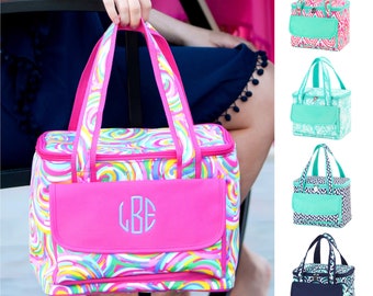 Monogram Womens Lunch Bag, Lunch Bags for Women, Insulated Lunch Bag, Adult Lunch Bag, Lunch Box for Women, Reusable Snack Bag Insulated Bag