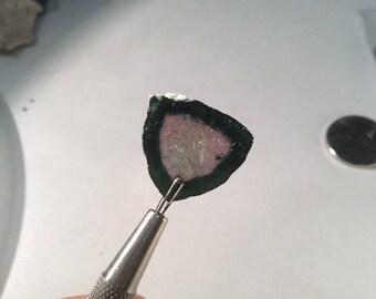 24 carat watermelon tourmaline slice (14Z)