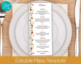 fall menu templates east keywesthideaways co
