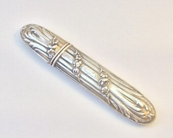 Darling Little French Silver Needle Case