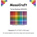 MosaiCraft Pixel Craft Mosaic Art Kit 'Tartan Rainbow' (Like Mini Mosaic and Paint by Numbers)