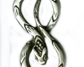 Snake talisman pendant